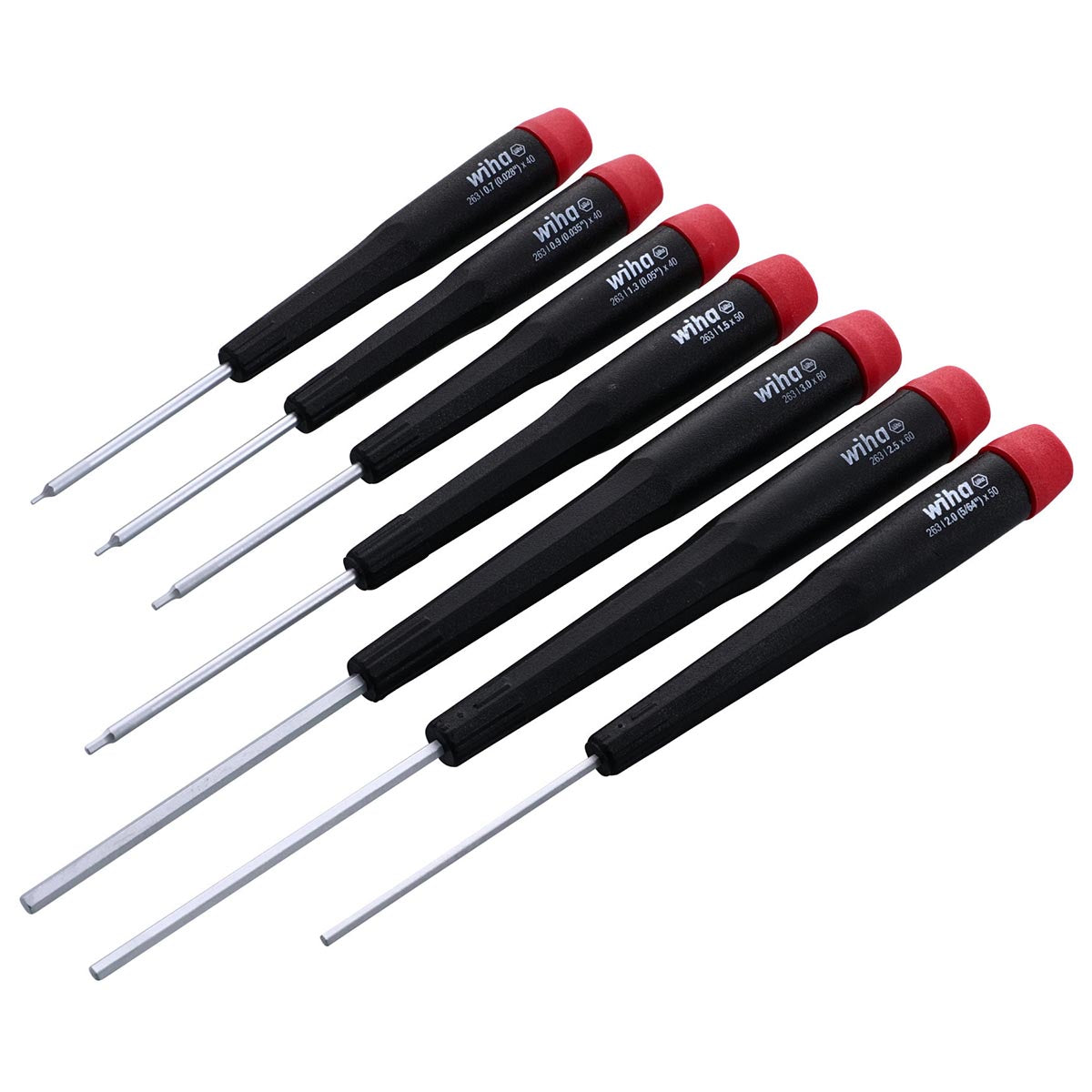 Wiha Precision Hex Metric Screwdrivers (7 Piece Set)