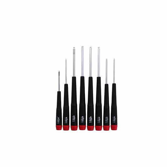 Wiha Precision Ball End Hex Sae Screwdriver Set (8 Piece Set)