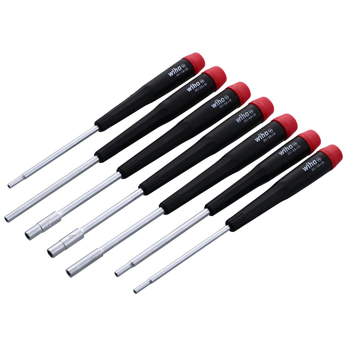 Wiha Precision Metric Nut Driver Screwdrivers (7 Piece Set)