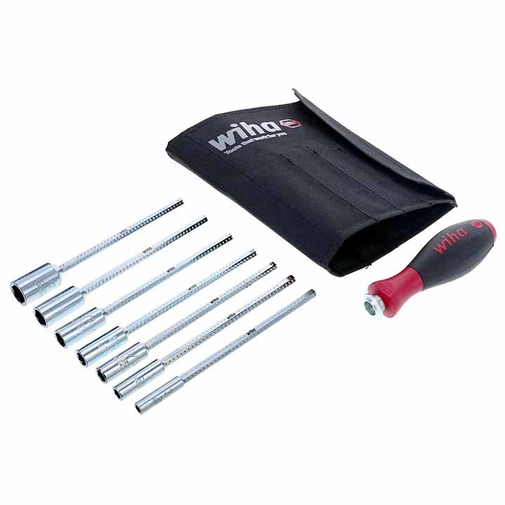 Wiha Drive Loc Vi Sae Nut Driver Wallet Set (8 Piece Set)