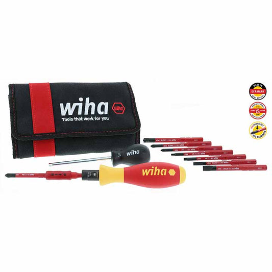 Wiha Insulated Torquevarios 10 To 50 In/lbs And Slimline Blade Set (11 Piece Set)