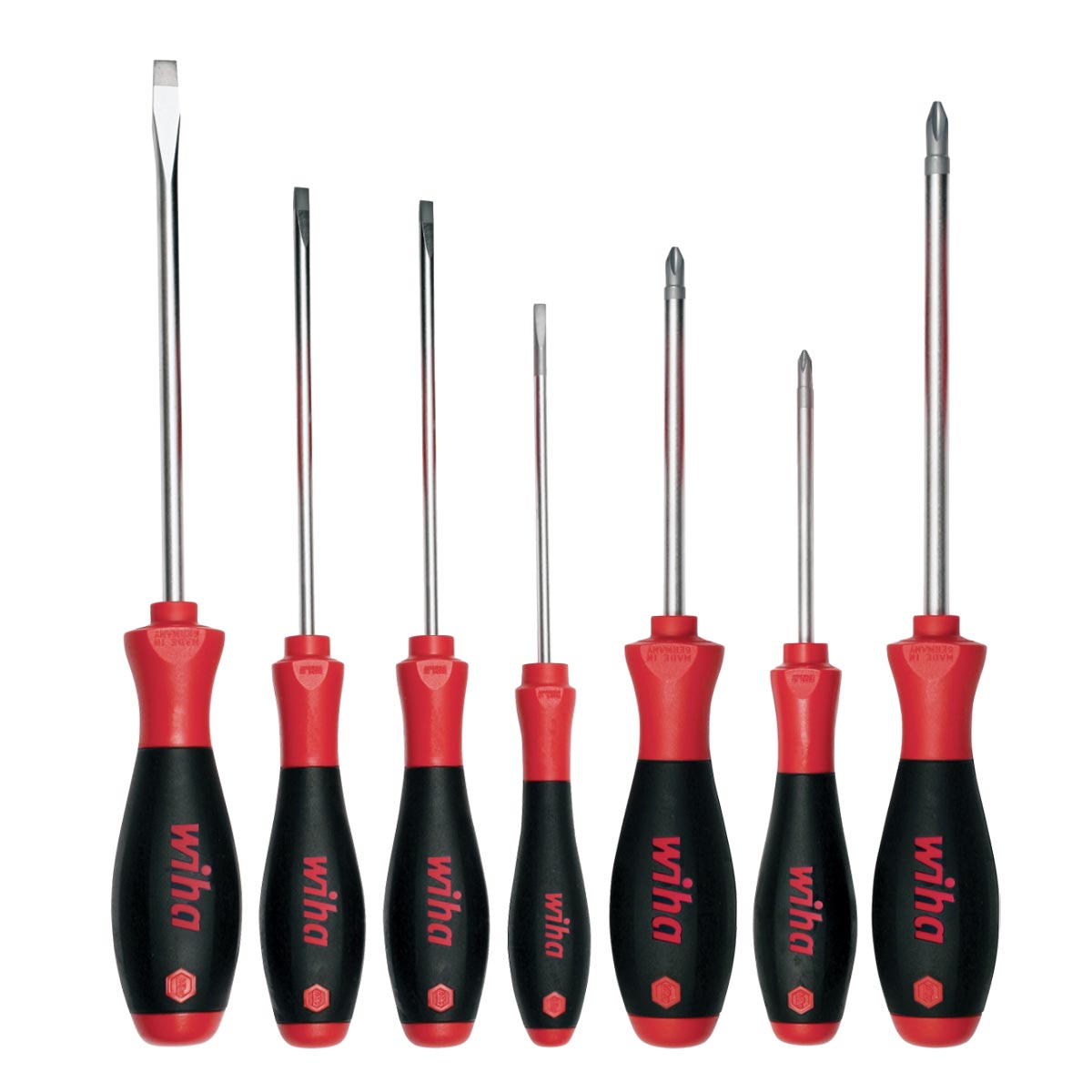 Wiha Softfinish Slotted And Phillips Screwdriver Set - 7 Piece Set