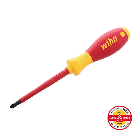 Wiha Insulated Softfinish Phillips Screwdriver Ph #2 X 100mm