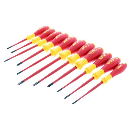 Wiha Insulated Slimline Slotted/phillips/square/xeno Screwdrivers (11 Piece Set)