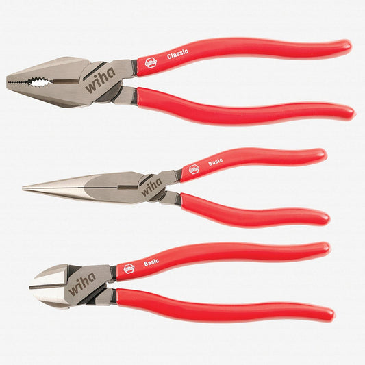 Wiha Classic Grip Pliers And Cutters Set (3 Piece Set)