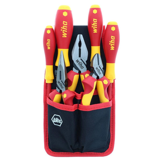 Wiha Insulated Industrial Pliers And Screwdriver Set - 7 Piece Set