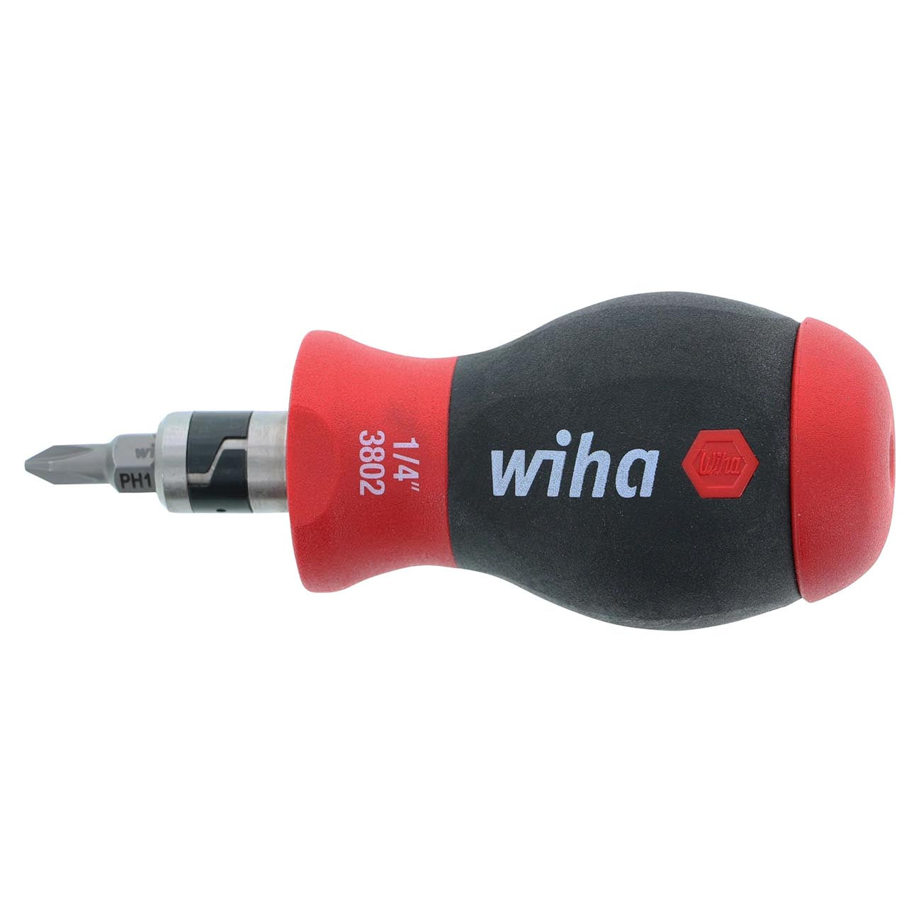 Wiha 14-in-1 Softfinish Stubby Bit Holder: Slotted/phillips/square Drivers