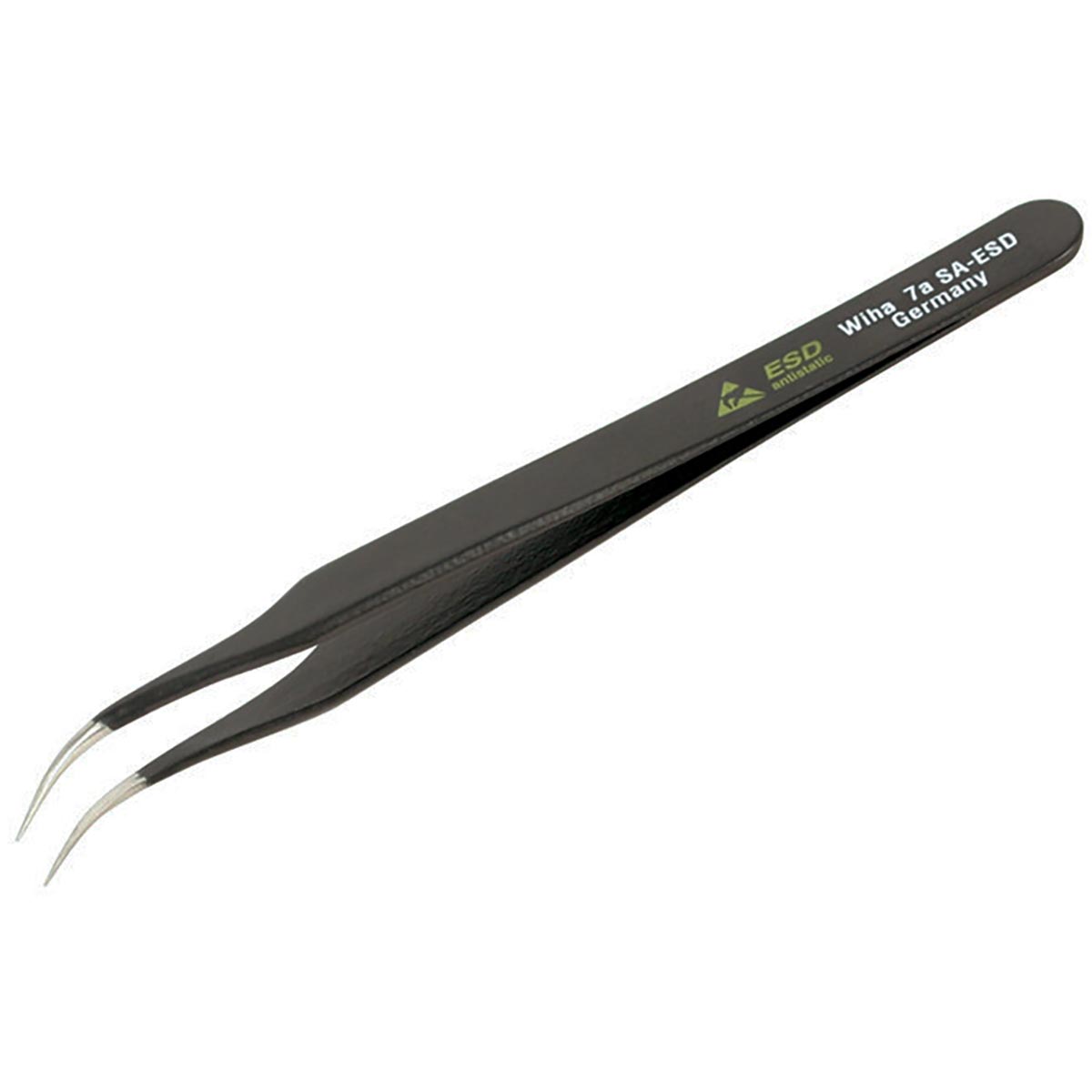 Wiha Esd Safe Tweezers 7a Sa - Curved Extra Fine 120mm