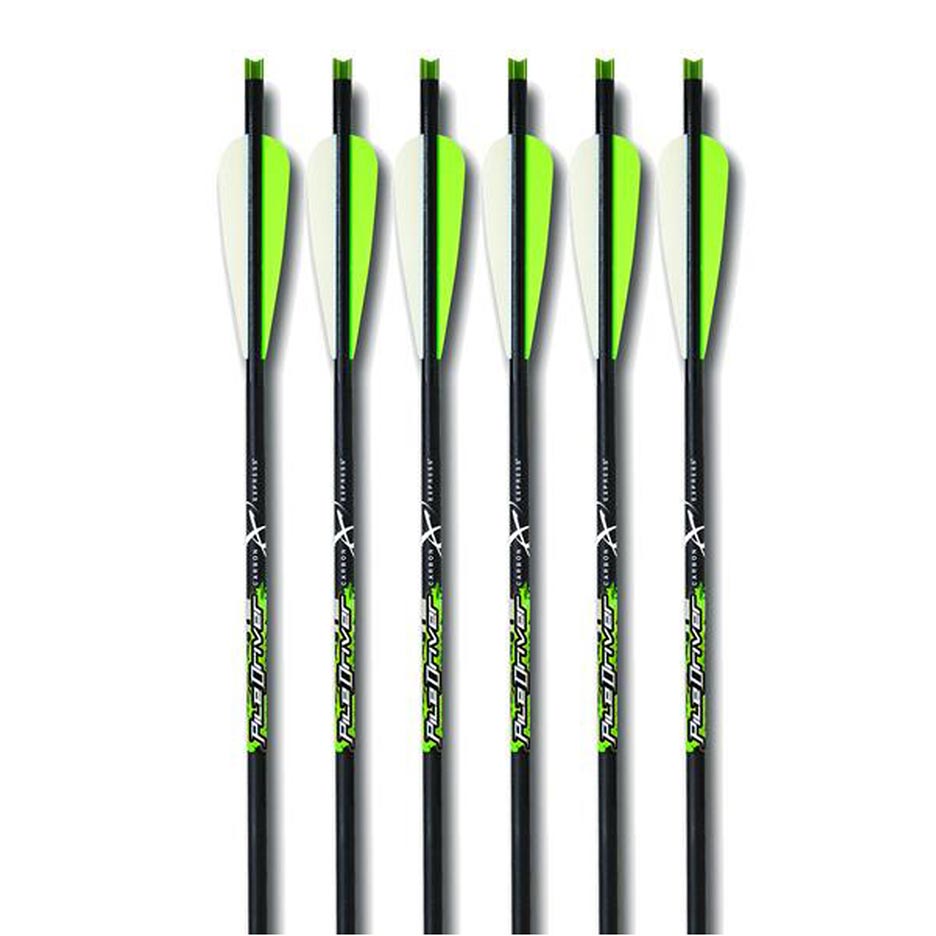 Carbon Express 20" Piledriver Crossbolt Shafts With 3" Dragon Vanes (6-pack)