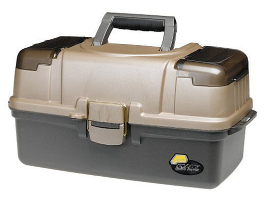 Plano Guide Series Three-tray Tackle Box - Graphite & Sandstone