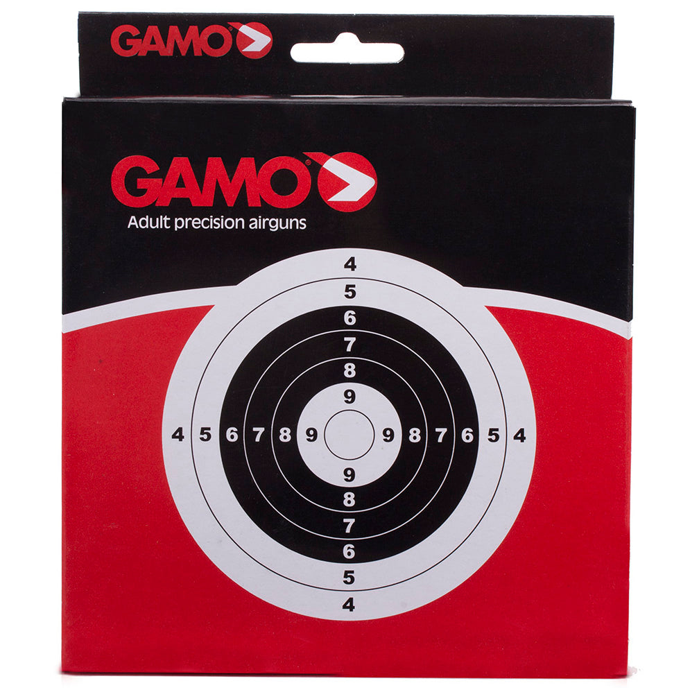 Gamo Air Gun Paper Targets - Bulls Eye Targets 100 Pack