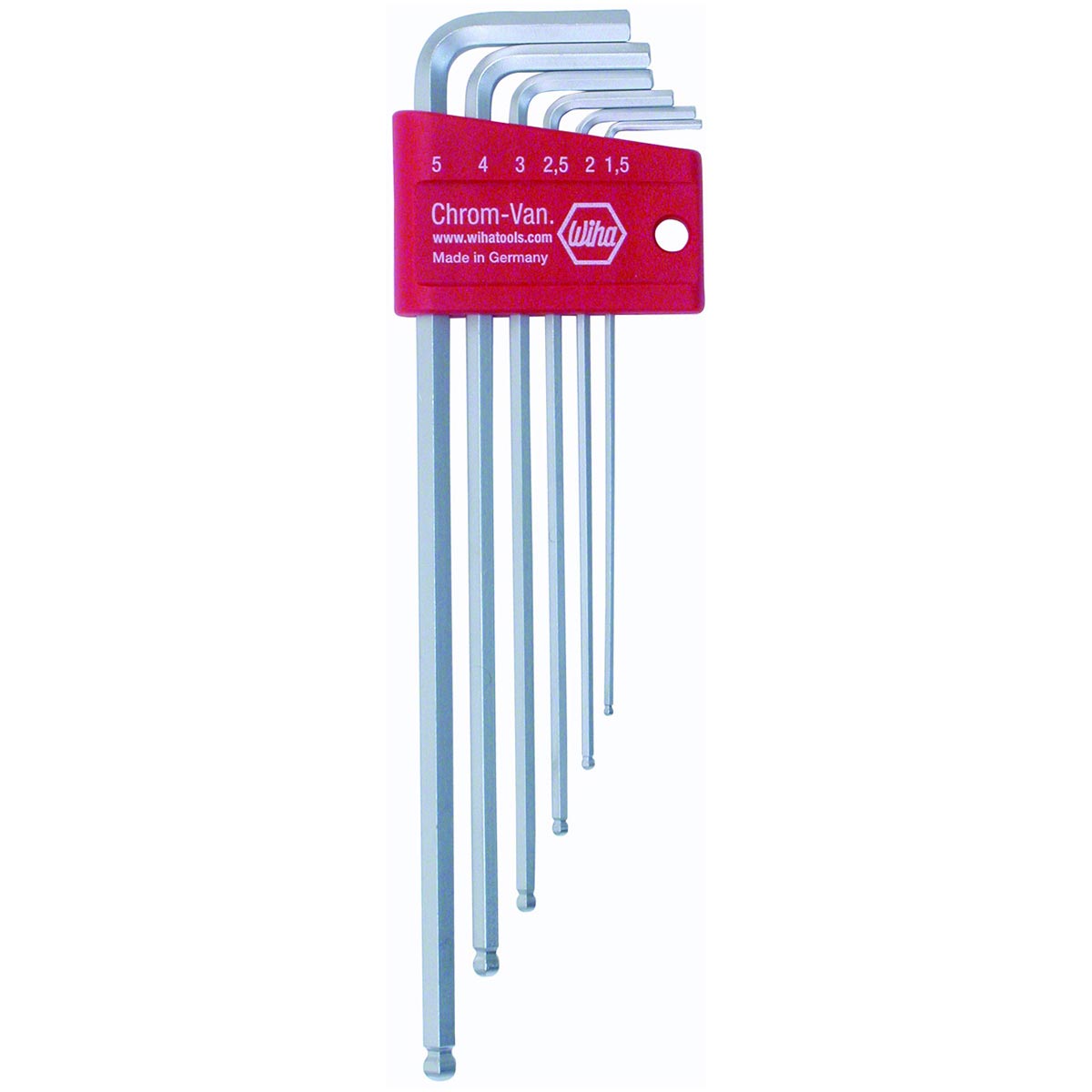 Wiha Metric Ball End Hex L-key Set - 6 Piece Set