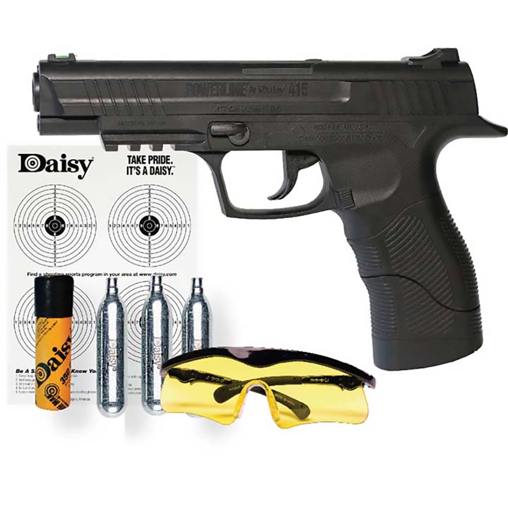 Daisy 415 Repeater Co2 Powered Semi-automatic Bb Air Pistol Shooting Kit