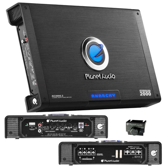 Planet Audio 2 Channel Amplifier 2000w Max