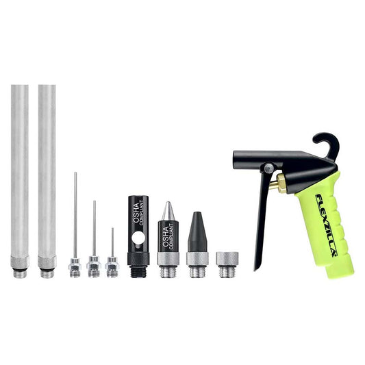 Flexzilla X1™ Blow Gun Kit Zillagreen (10-piece)