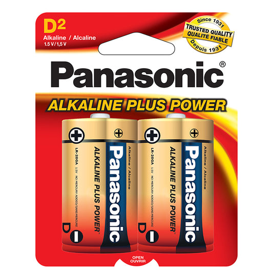 Panasonic  Alkaline Size "d" Plus Power (2-pack))
