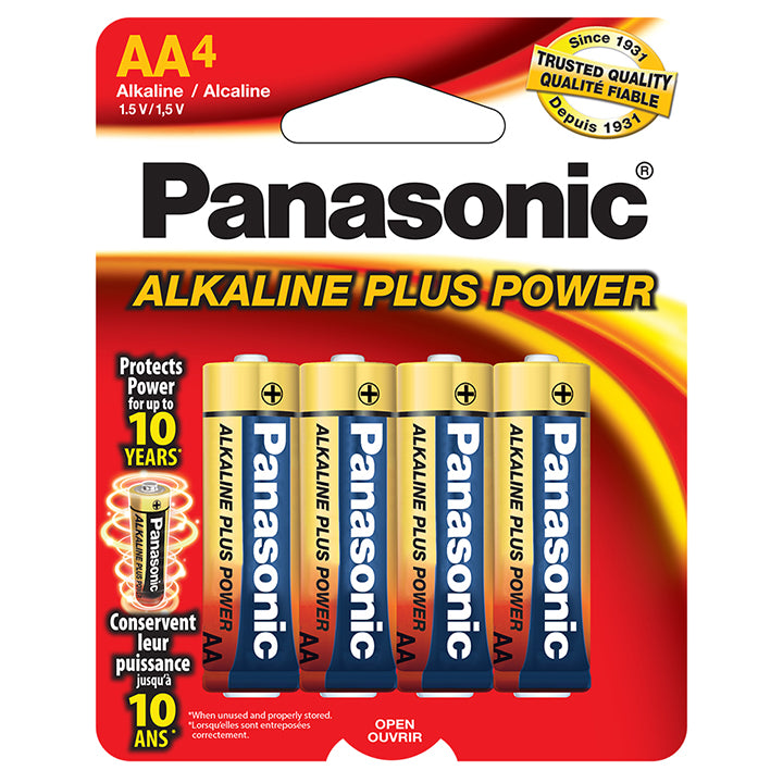 Panasonic Alkaline Size "aa" Plus Power (4-pack)