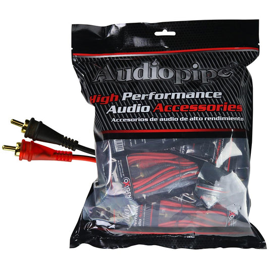 Audiopipe 12ft Oxygen Free Rca Cable - 10pcs Per Bag