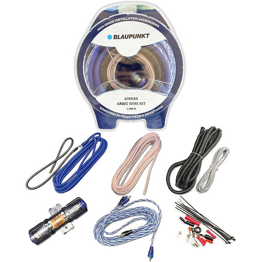 Blaupunkt 4-gauge Complete Amplifier Wire Kit - Blue