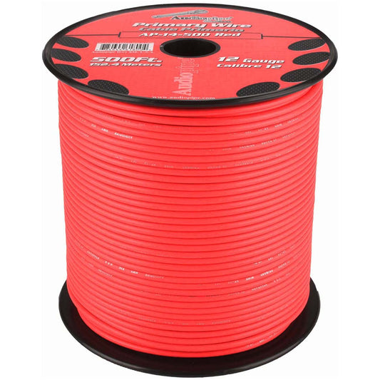 Audiopipe 12 Gauge 500ft Primary Wire Red