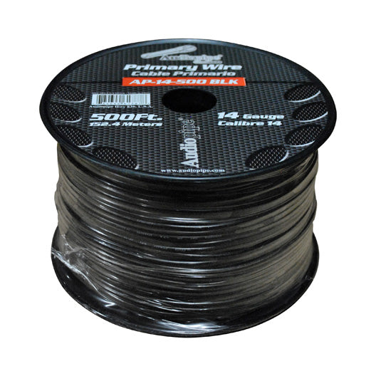 Audiopipe 14 Guage 500 Ft Primary Wire Black