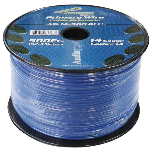 Audiopipe 14 Gauge 500ft Primary Wire Blue