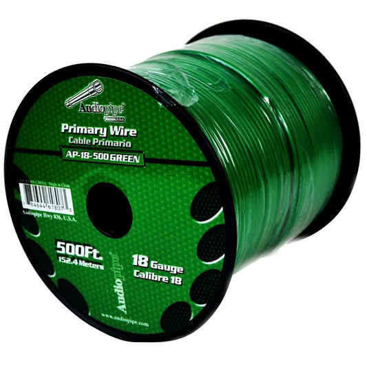 **green** Remote Wire Audiopipe 18ga 500'