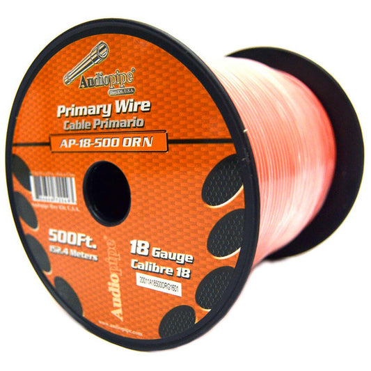 Remote Wire Audiopipe 18ga 500' Orange