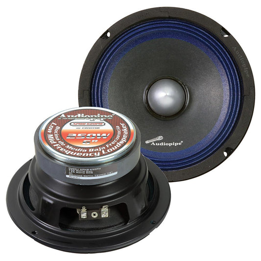 Audiopipe Low Mid Frequency Loudspeaker 6" 250w Max Each