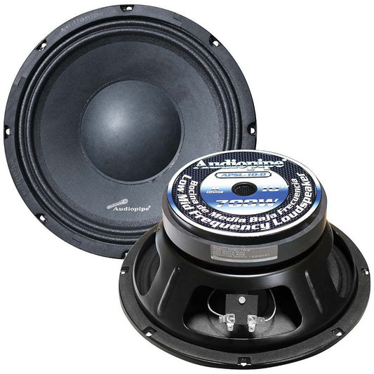 Audiopipe 10″ Low Mid Frequency Speaker 350w Rms/700w Max 8 Ohm