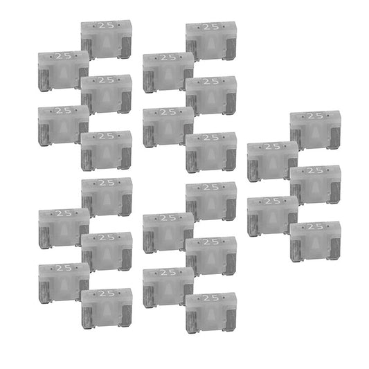 Audiopipe 25a Low Profile Mini Fuse 25 Pack