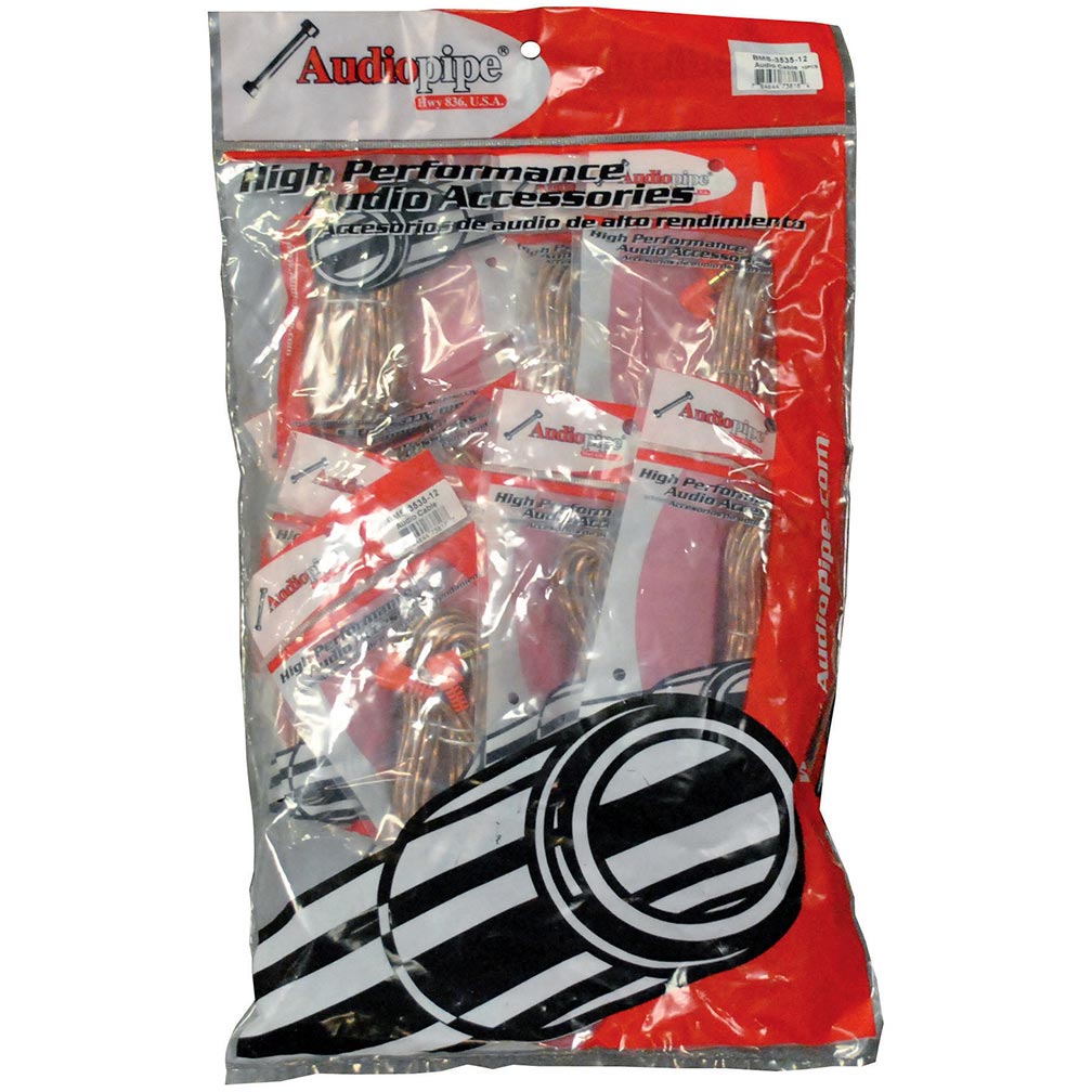 Rca Cable 15' Audiopipe *bmsg15* 1 Bag Of 10=1 Unit