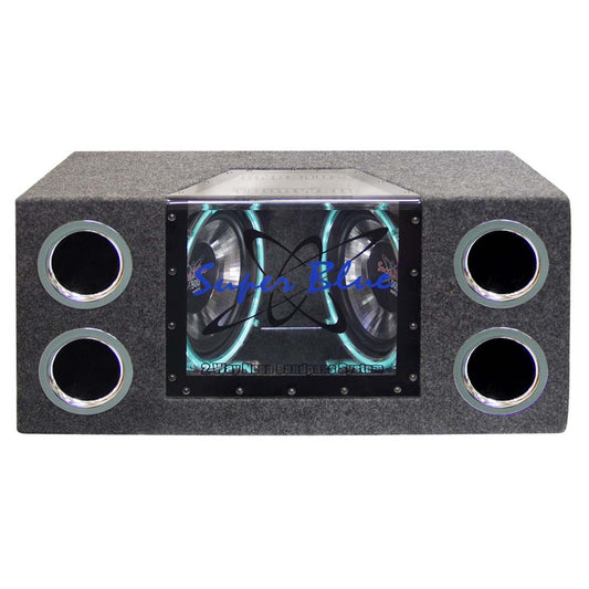 Pyramid Dual 10" Subwoofer Enclosure 1000w Max