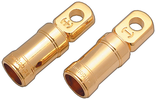 2 Pk Ring Terminals Audiopipe Screw Type 0ga.x3/8"