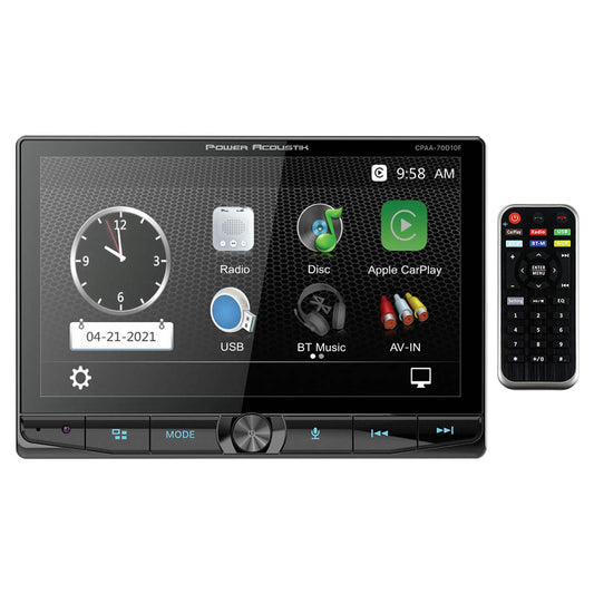 Power Acoustik 10.6" Floating  Double Din Dvd With Apple Car Play & Android Auto