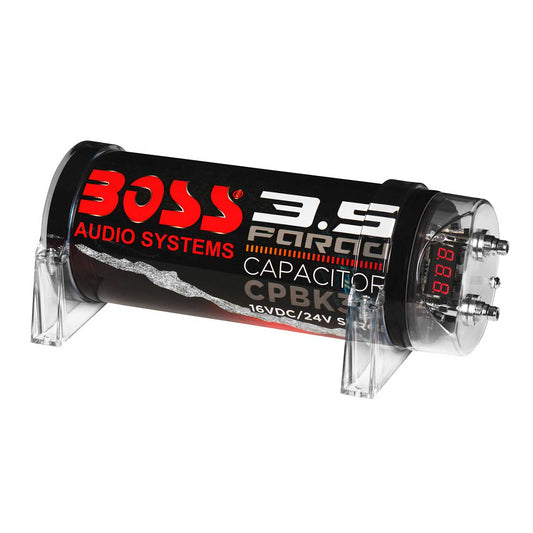 Boss Audio 3.5 Farad Power Capacitor - Black