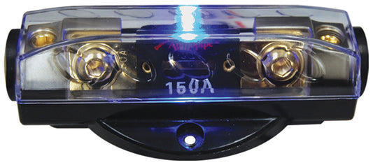 Fuseholder Anl Audiopipe Blue Led; Platinum