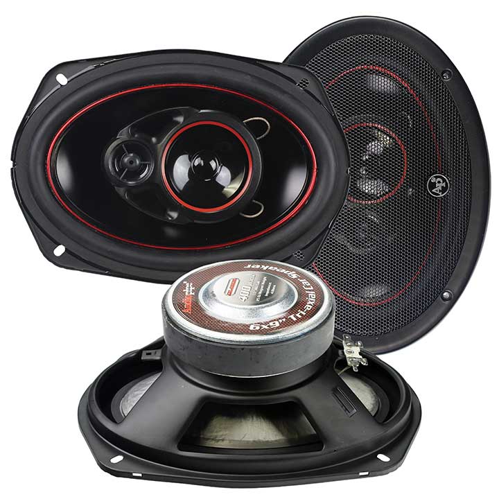 Audiopipe Redline Speaker 6x9" 3-way (pair) 400 Watt Pp Cone