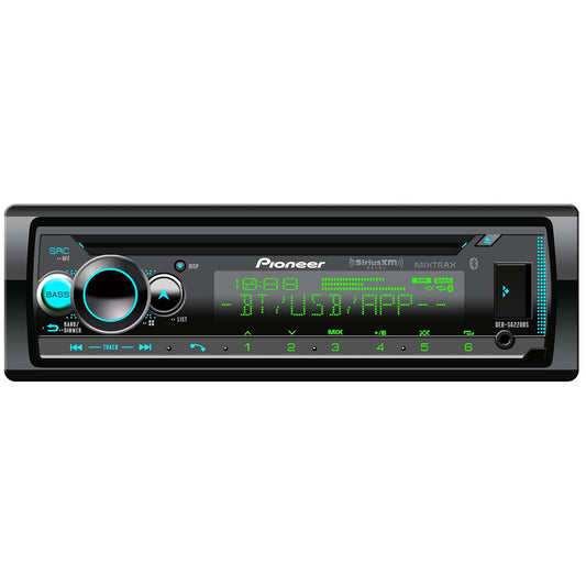 Pioneer Detachable Face Cd/mp3 Receiver With Siriusxm Ready Smart Sync App Mixtrax & Bluetooth