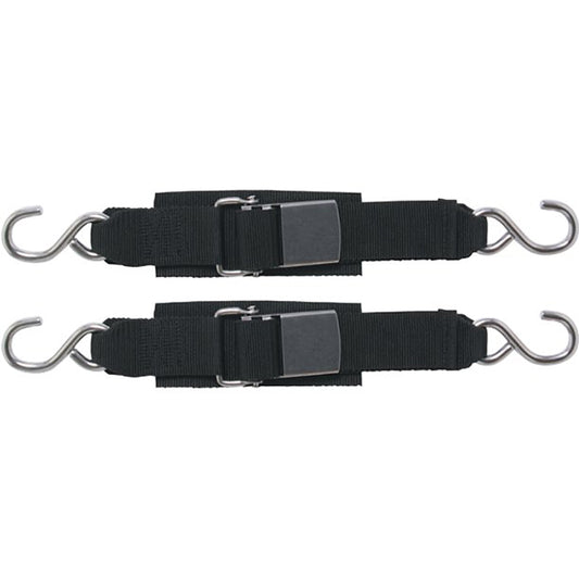 Boatbuckle Stainless Steel Kwik Lok Transom Tie-down (pair)