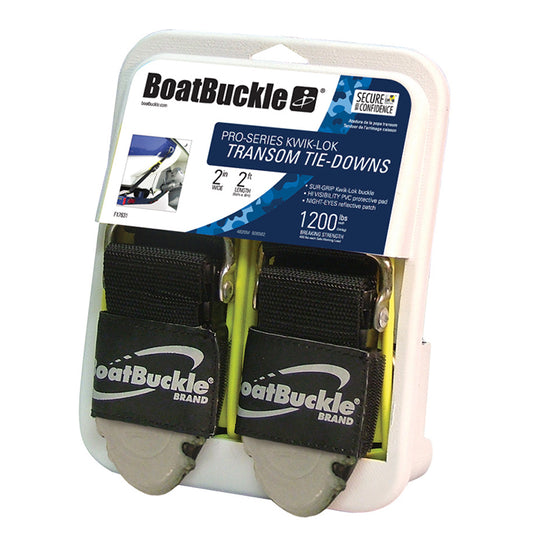 Boatbuckle Pro Series Kwik Lok Transom Tie-downs (pair)