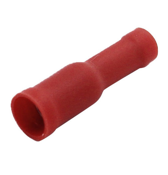 Bullet Connector Female 22/18 Ga; Xscorpion; Red; 100 Pcs