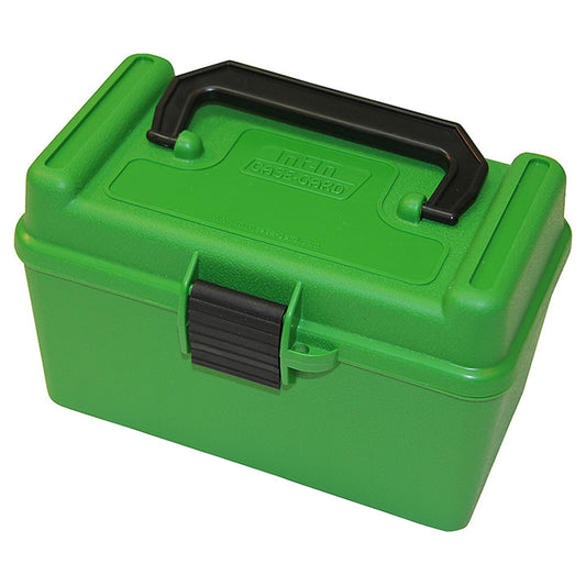 Mtm Deluxe Magnum Ammo Box 50 Round 257/7mm/458 (green)