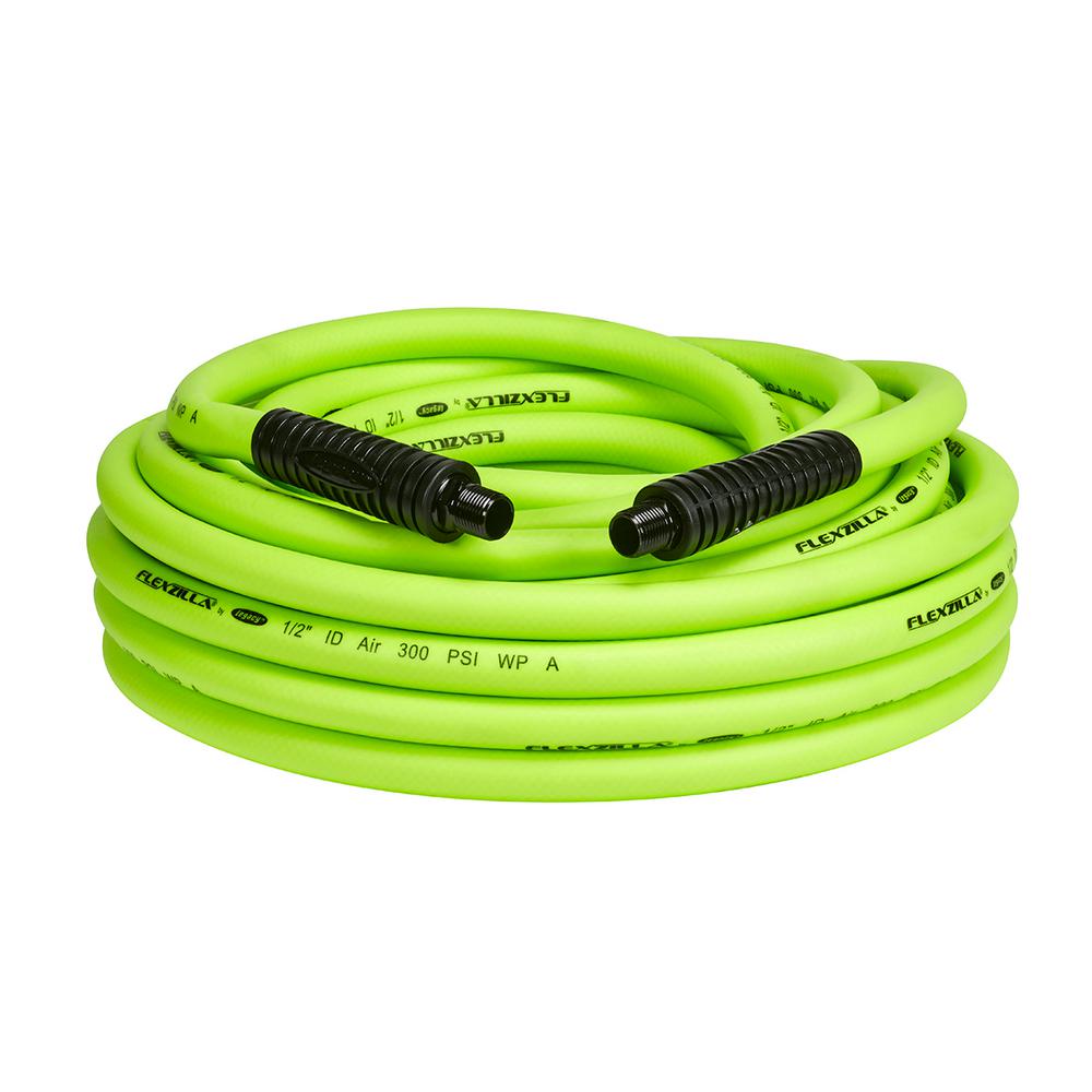 Flexzilla® Air Hose 1/2" X 50' 1/2" Mnpt Fittings Zillagreen®