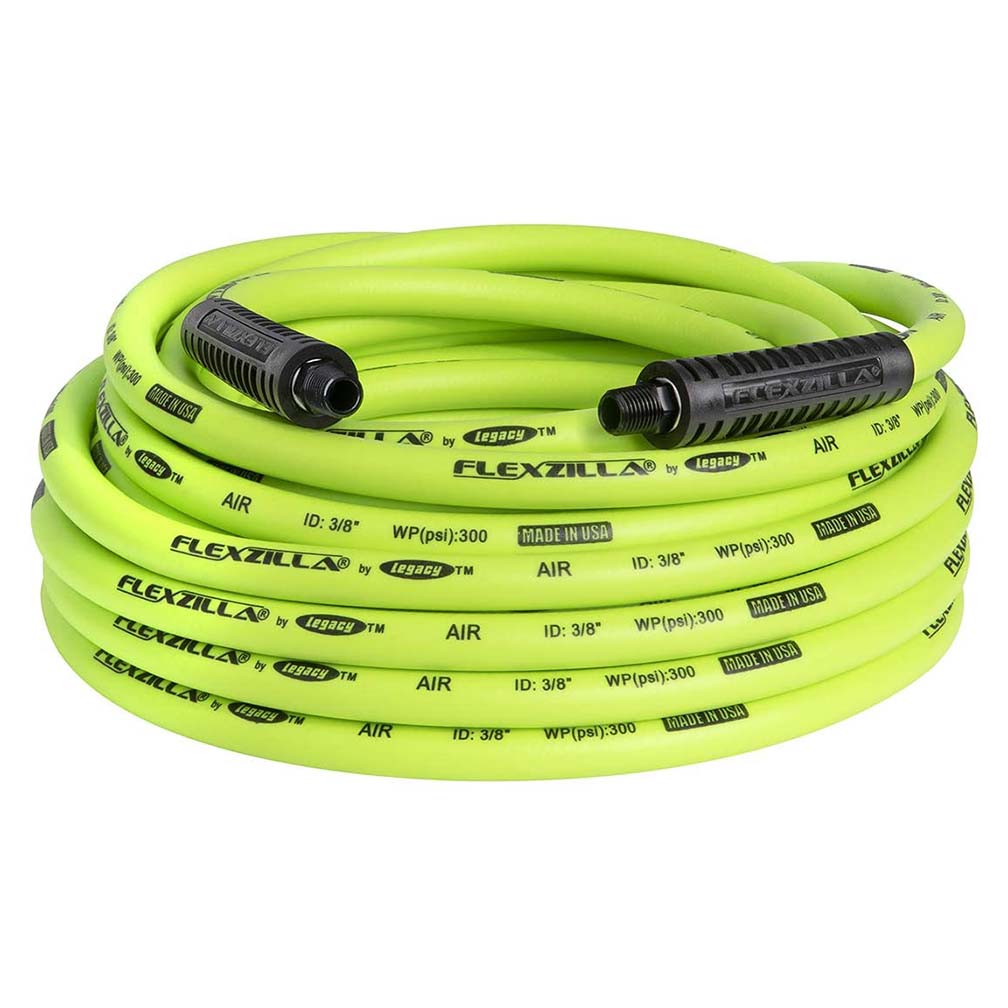 Flexzilla® Air Hose 3/8" X 50' 1/4" Mnpt Fittings Zillagreen®