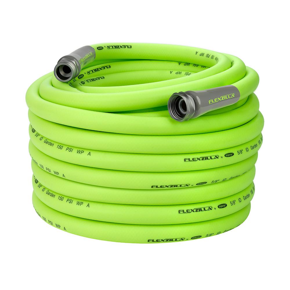 Flexzilla® Garden Hose 5/8" X 100' 3/4" - 11 1/2 Ght Fittings Zillagreen®