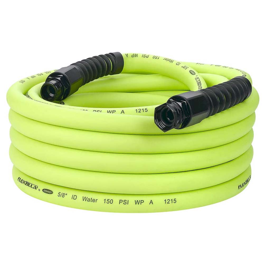 Flexzilla® Pro Water Hose 5/8" X 50' 3/4" - 11 1/2 Ght Fittings Zillagreen®