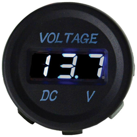 Nippon Digital Voltmeter Socket Blue Led Display