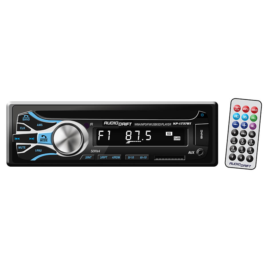 Audiodrift Mechless Single Din Am/fm/bt/usb/ Remote 50x4 Watts