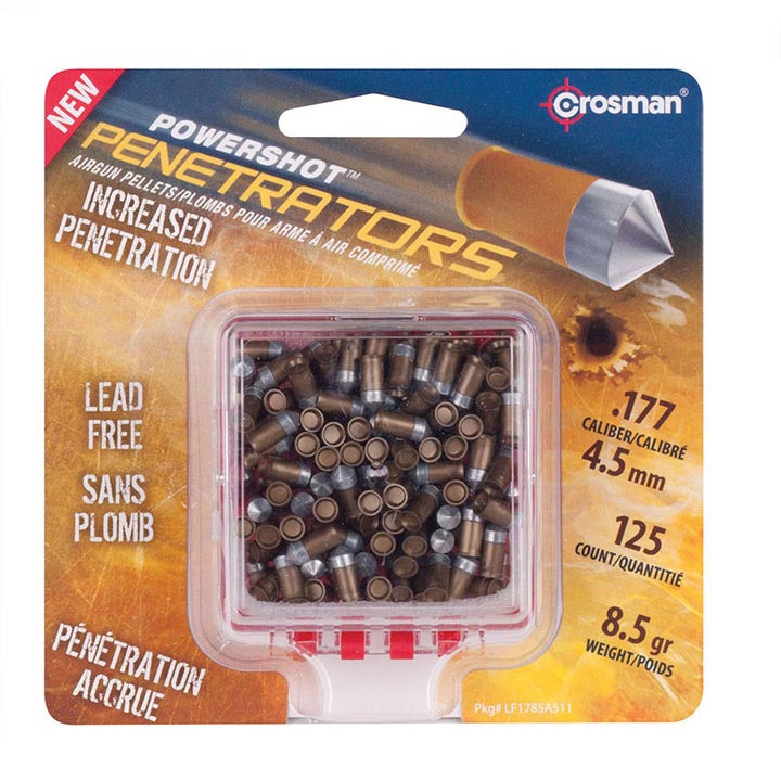 Crosman .177cal Gold Flight Penetrator Pellets - 8.5 Grain (125 Count)